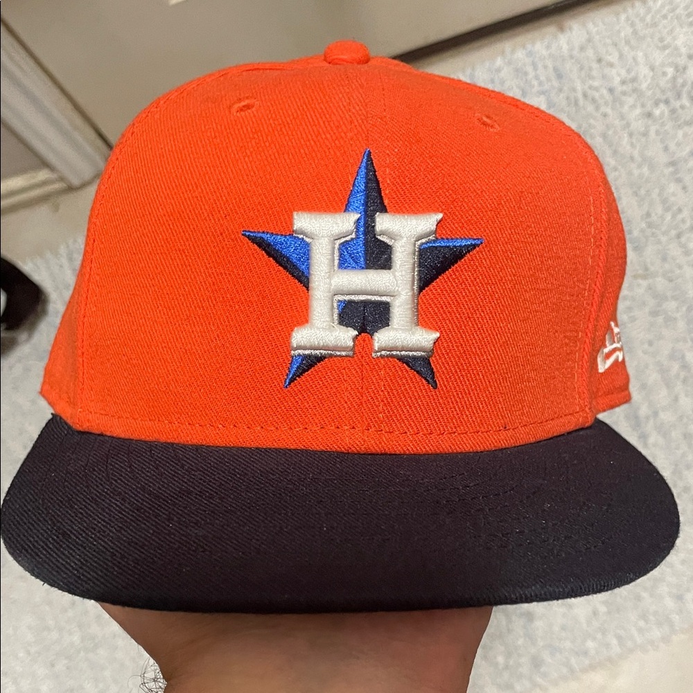 New Era Black and Orange Fitted Cap